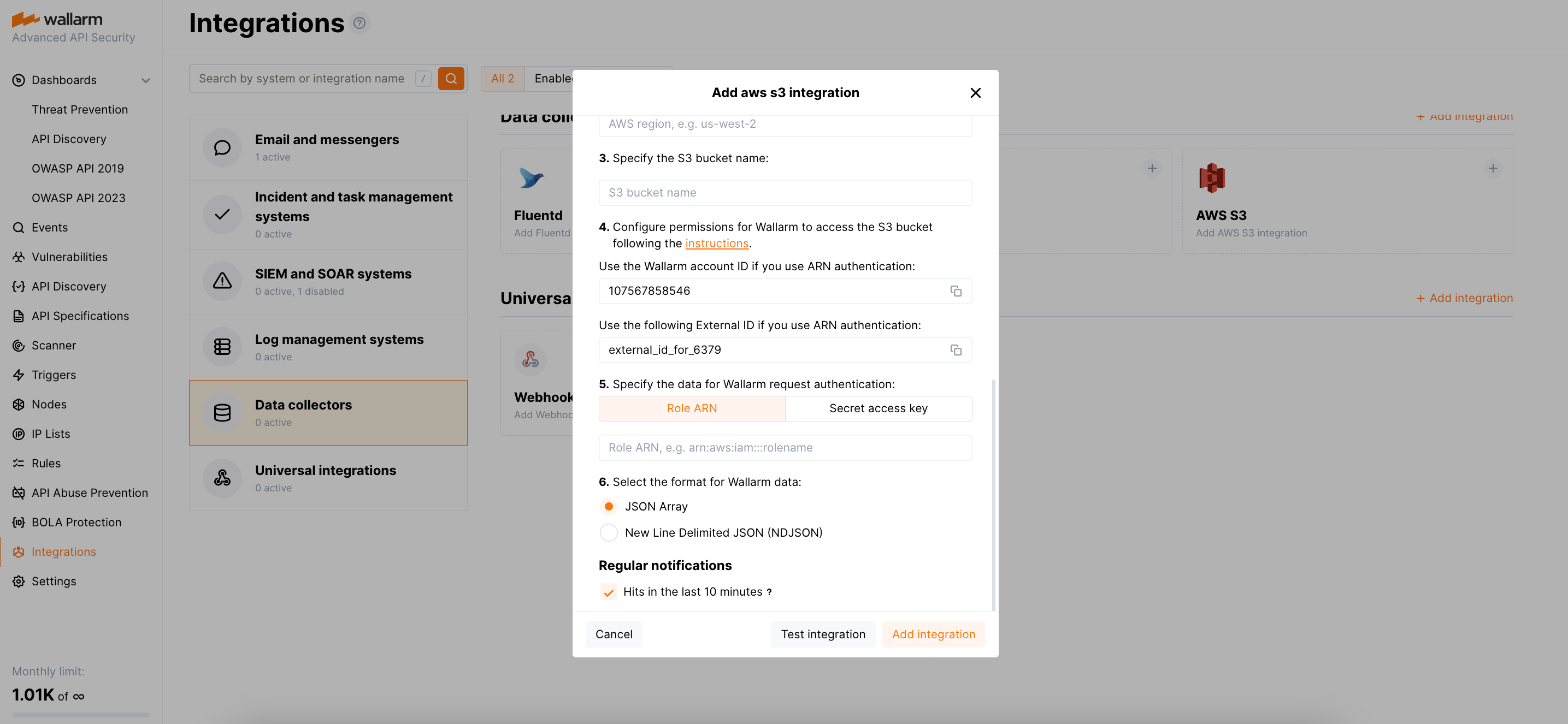 Amazon S3 integration